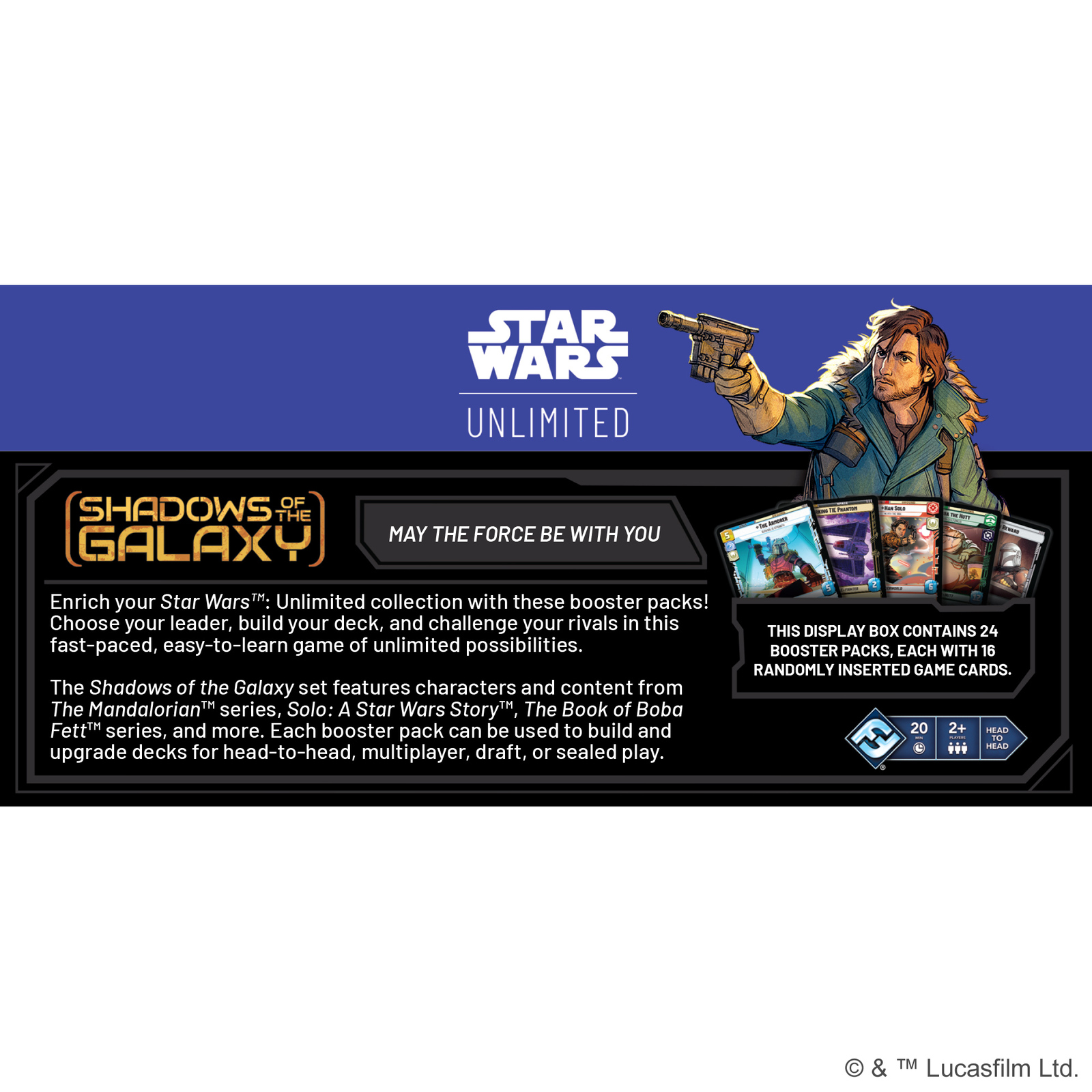 Star Wars Unlimited: Shadows of the Galaxy Booster Display