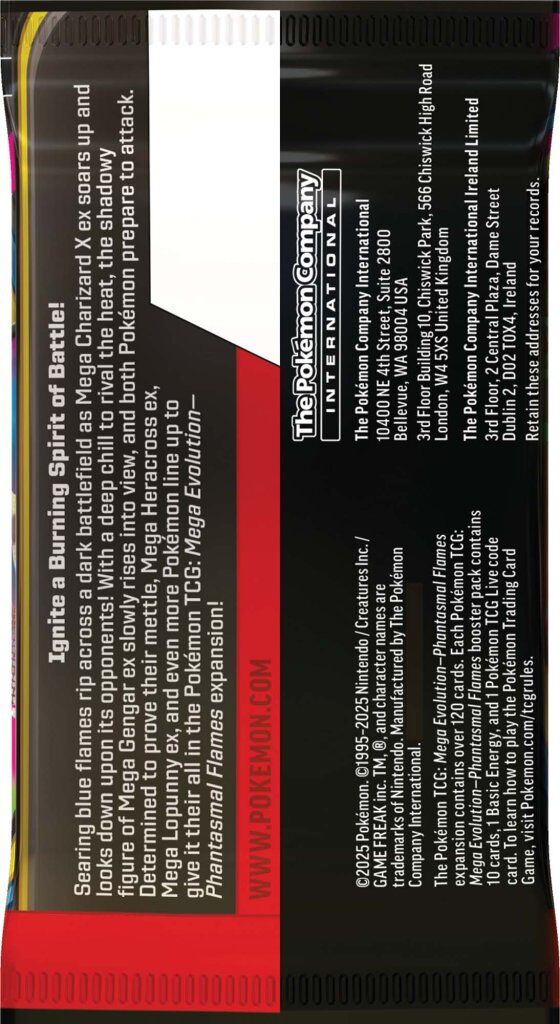 Pokemon TCG: Mega Evolution - Phantasmal Flames Booster Box