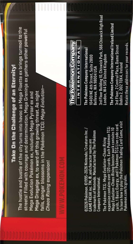 Pokémon TCG: Mega Evolution Chaos Rising Booster Box