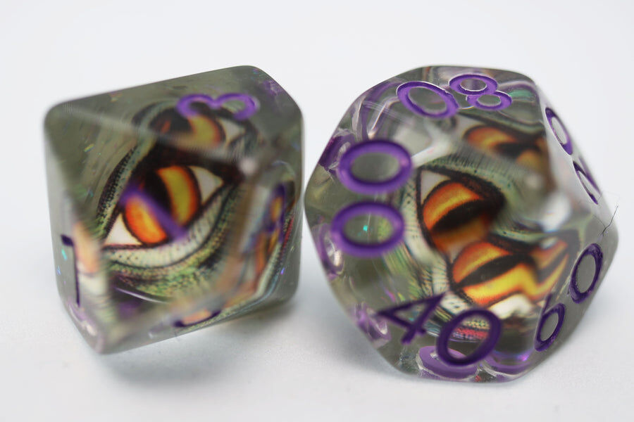 Venom Dragon Eye RPG Dice Set
