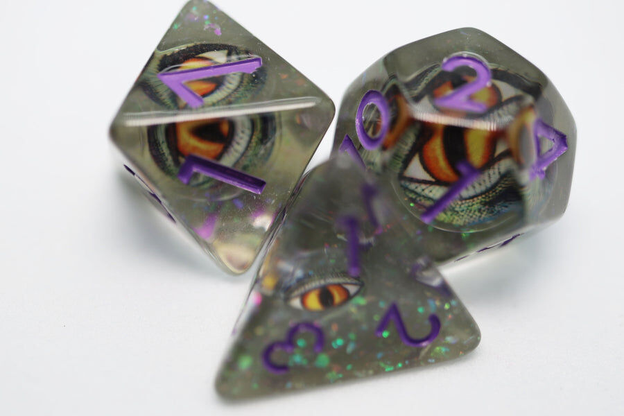 Venom Dragon Eye RPG Dice Set