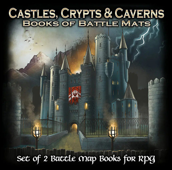 Books of Battle Maps Castles Crypts & Caverns