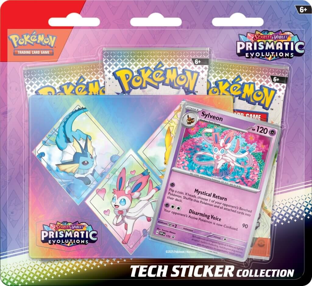 POKÉMON TCG: Scarlet & Violet 8.5 Prismatic Evolutions Tech Sticker Collection