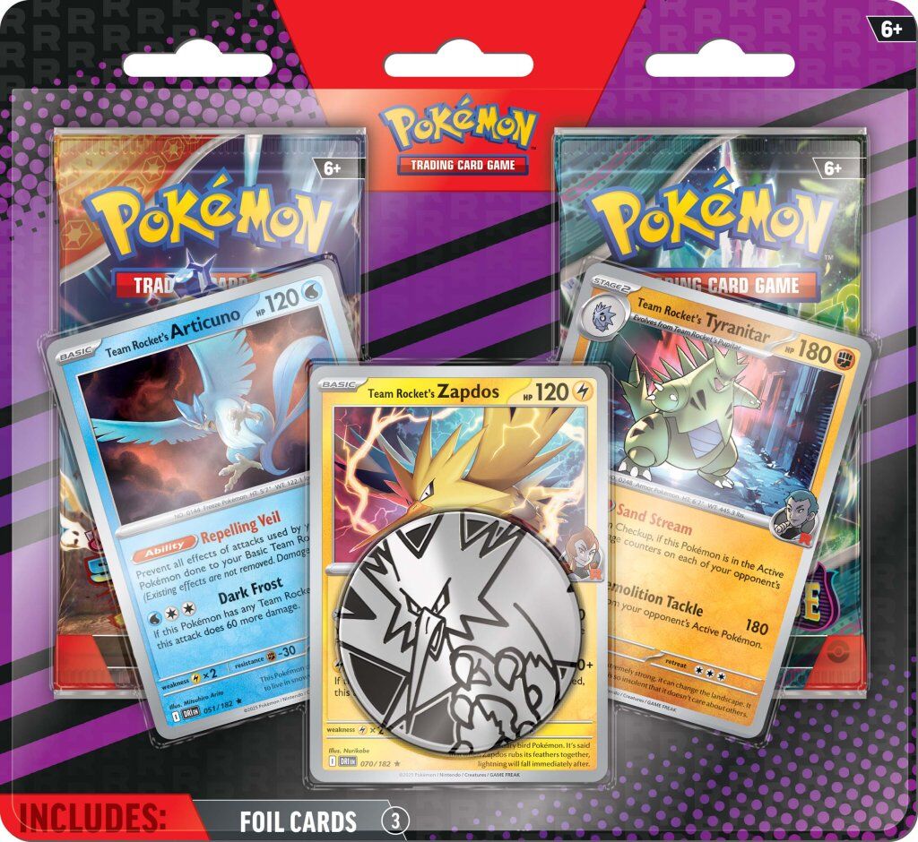 Pokemon TCG: Enhanced 2-Pack Blisters (Articuno, Zapdos, and Tyranitar)