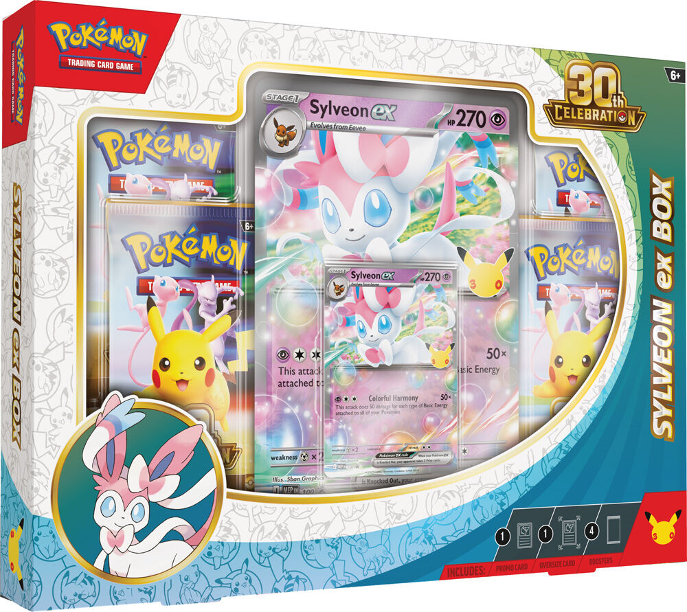 Pokemon TCG: 30th Celebration Sylveon ex Box / Greninja ex Box (1)