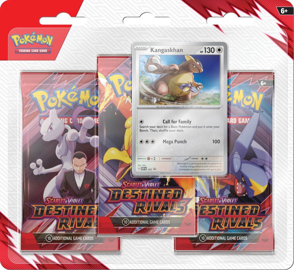 Pokemon TCG: Scarlet & Violet Destined Rivals Three Booster Blister