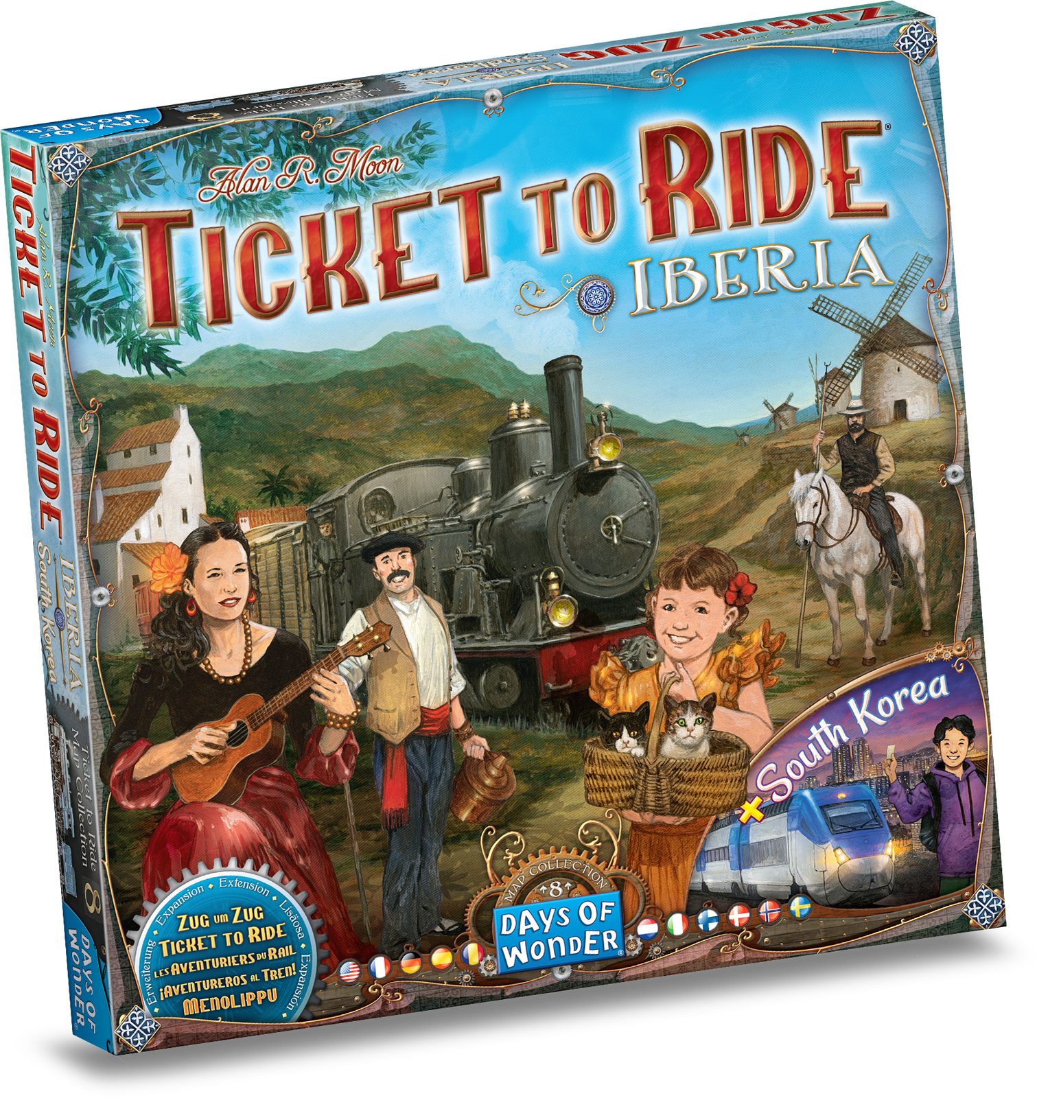 Ticket to Ride Map Collection 8: Iberia & South Korea Expansion
