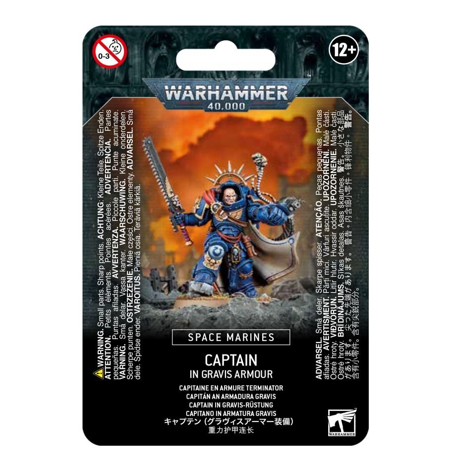 48-70 Space Marines Captain In Gravis Armour