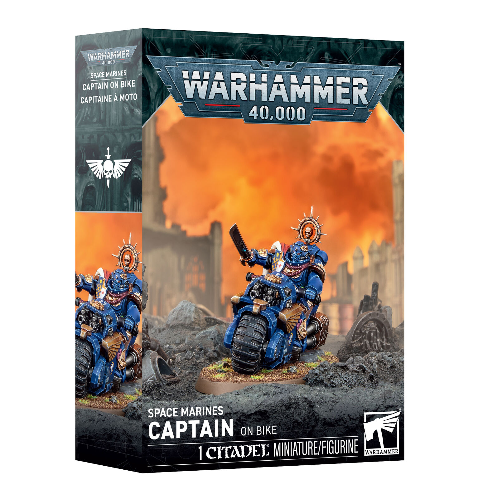 48-113 Space Marines: Captain On Bike