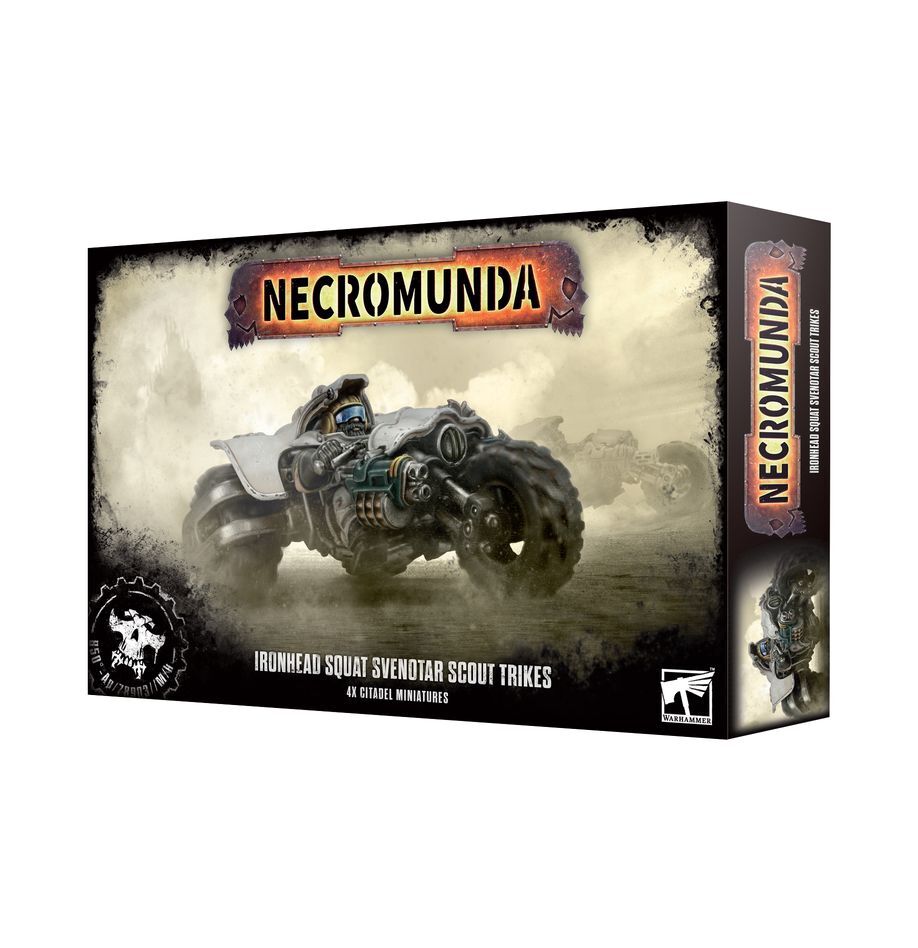 301-54 Necromunda: Ironhead Squat Svenotar Scout Trikes