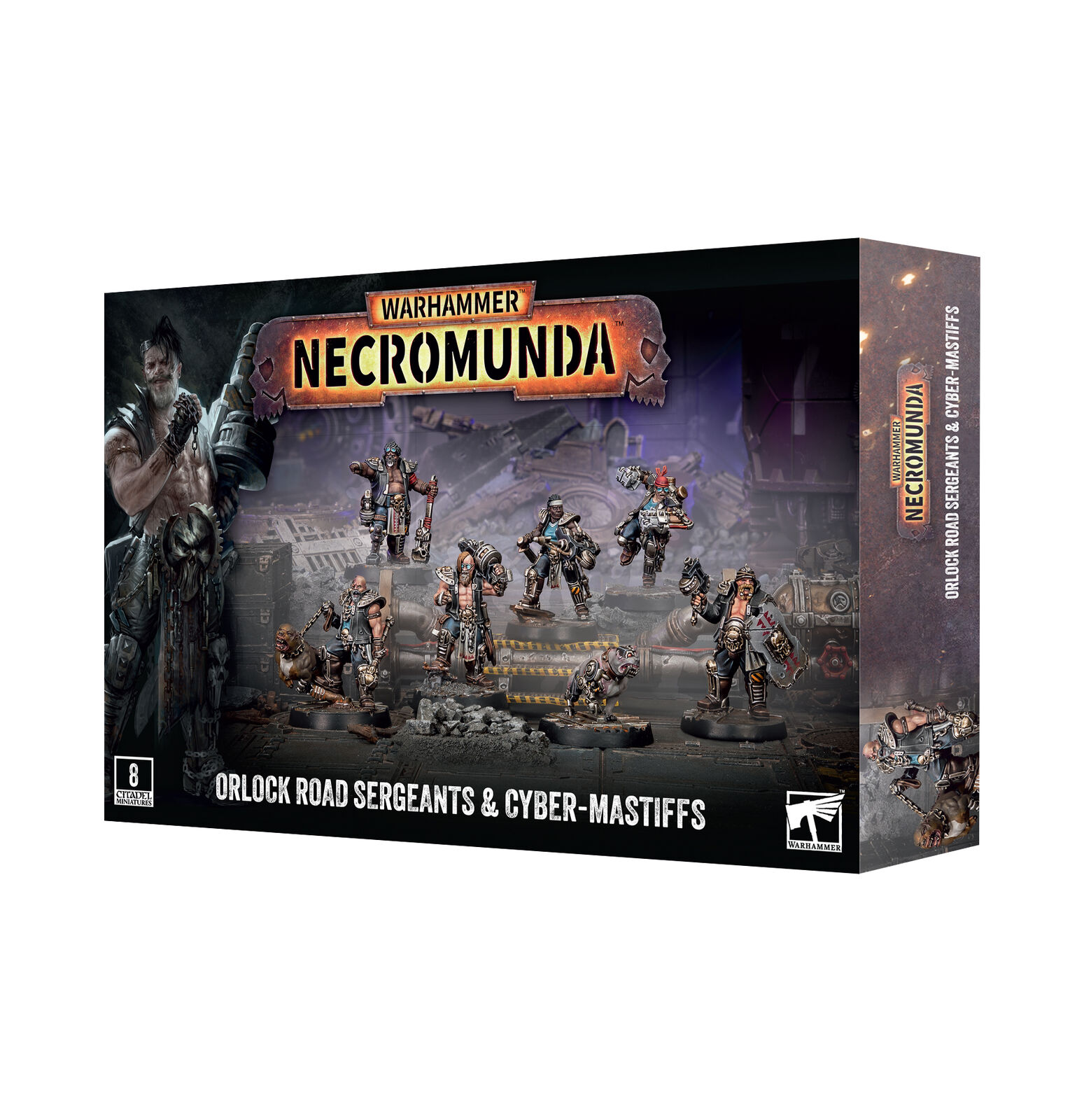 301-87 Necromunda: Orlock Road Sergeants & Cyber-Mastiffs