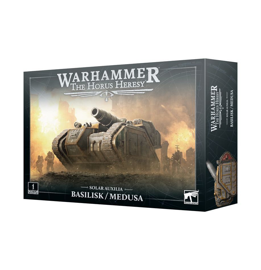 Warhammer Horus Heresy : Solar Auxilia Combat Force - Boîte De Démarrage Avec 28 Figurines - Char Leman Russ, Sentinelles, Section Lasrifle