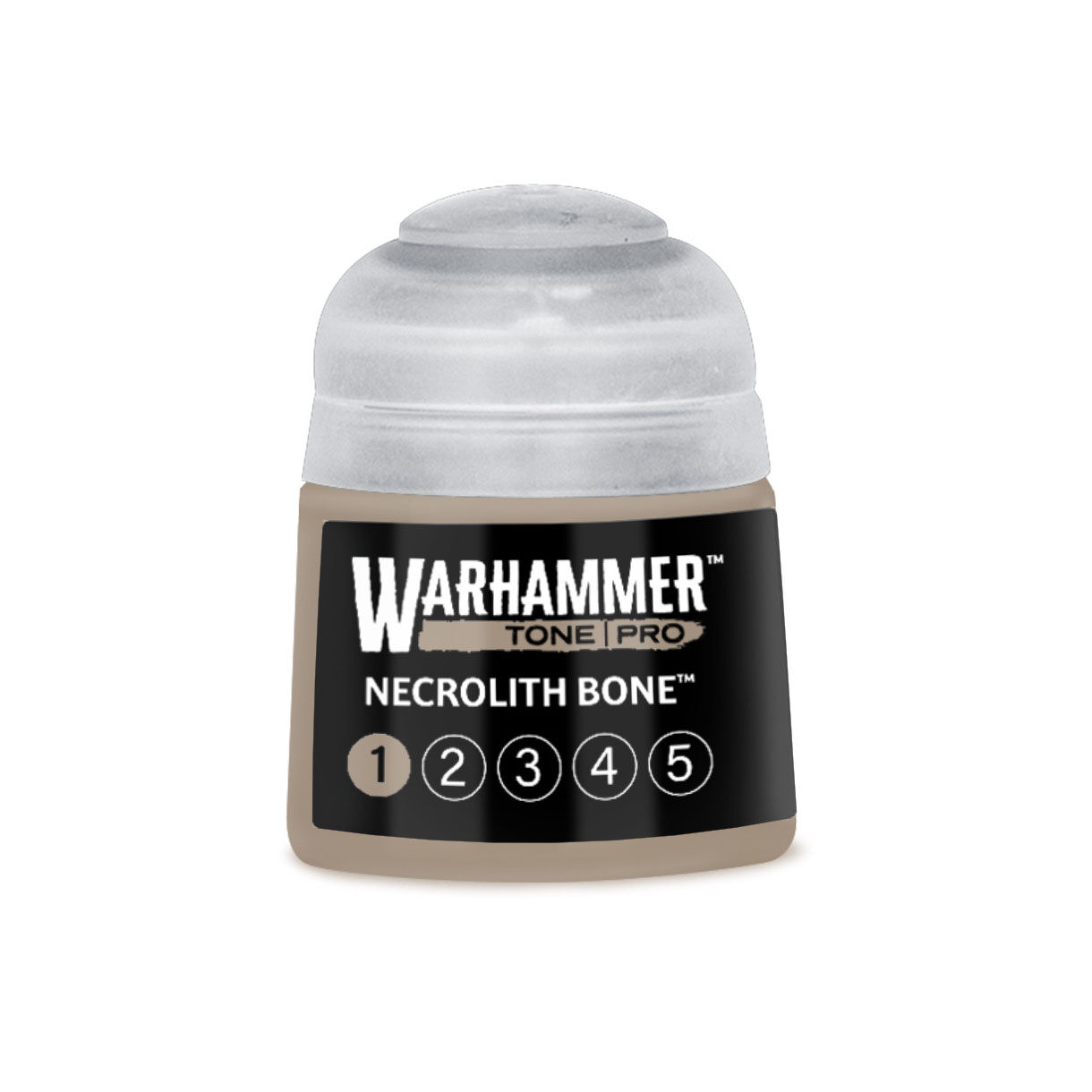 20-051 Warhammer Tone Pro 12ml Paint Pot: Necrolith Bone 1 