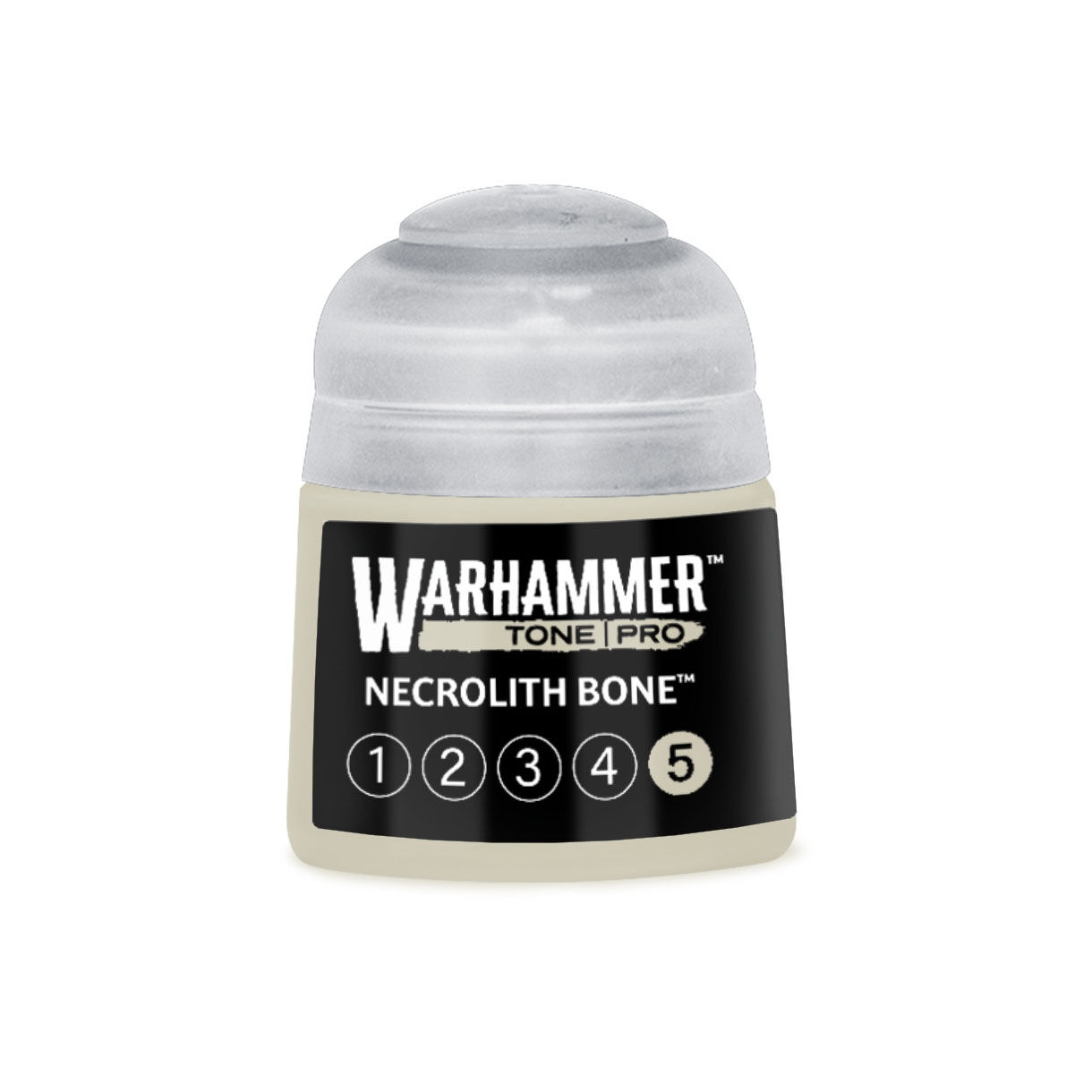20-055 Warhammer Tone Pro 12ml Paint Pot: Necrolith Bone 5 