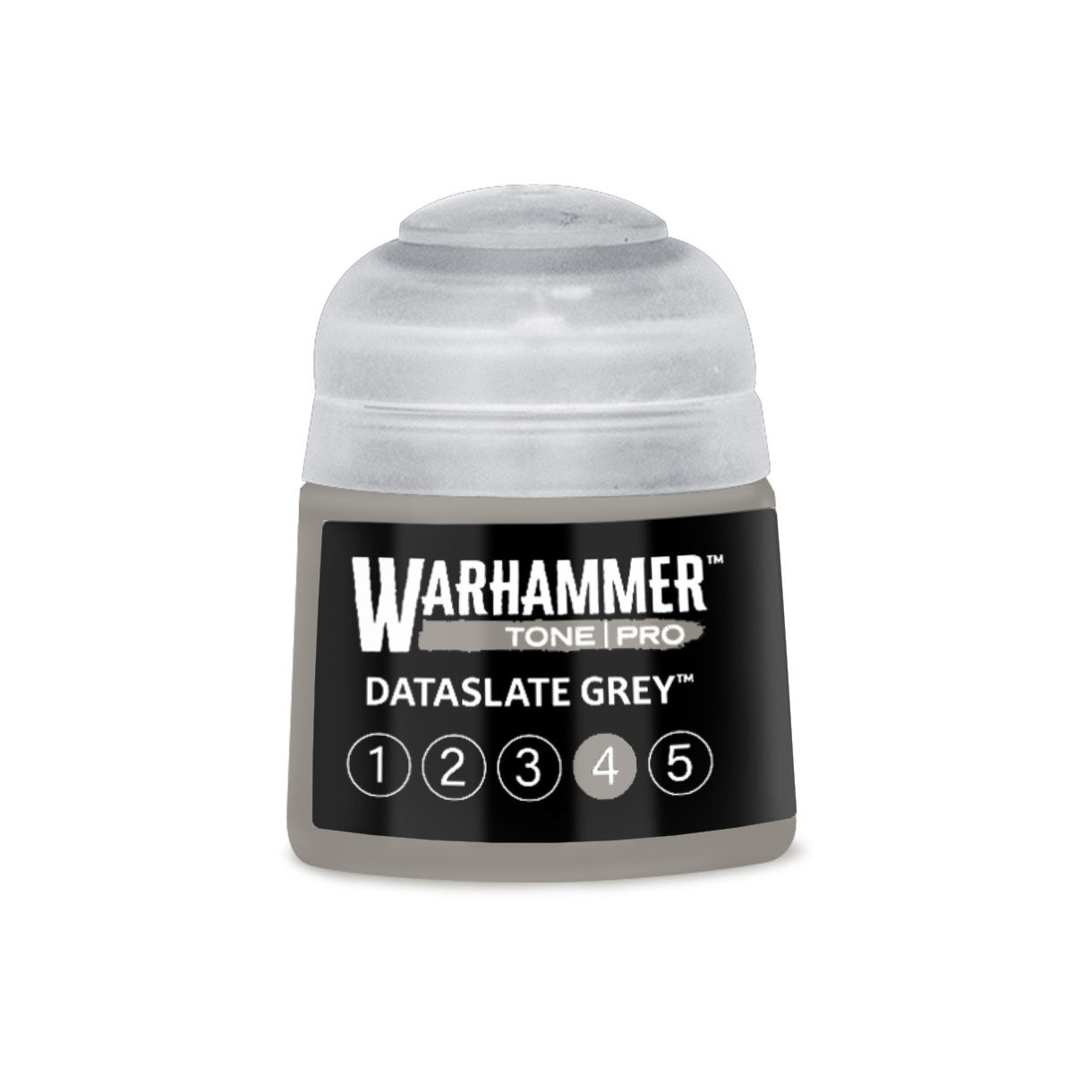 20-104 Warhammer Tone Pro 12ml Paint Pot: Dataslate Grey 4 