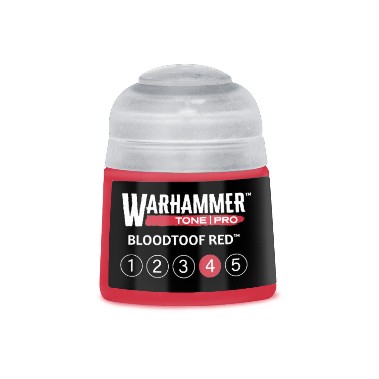 20-154 Warhammer Tone Pro 12ml Paint Pot: Bloodtoof Red 4 