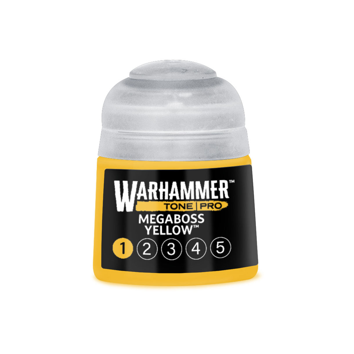 20-201 Warhammer Tone Pro 12ml Paint Pot: Megaboss Yellow 1 