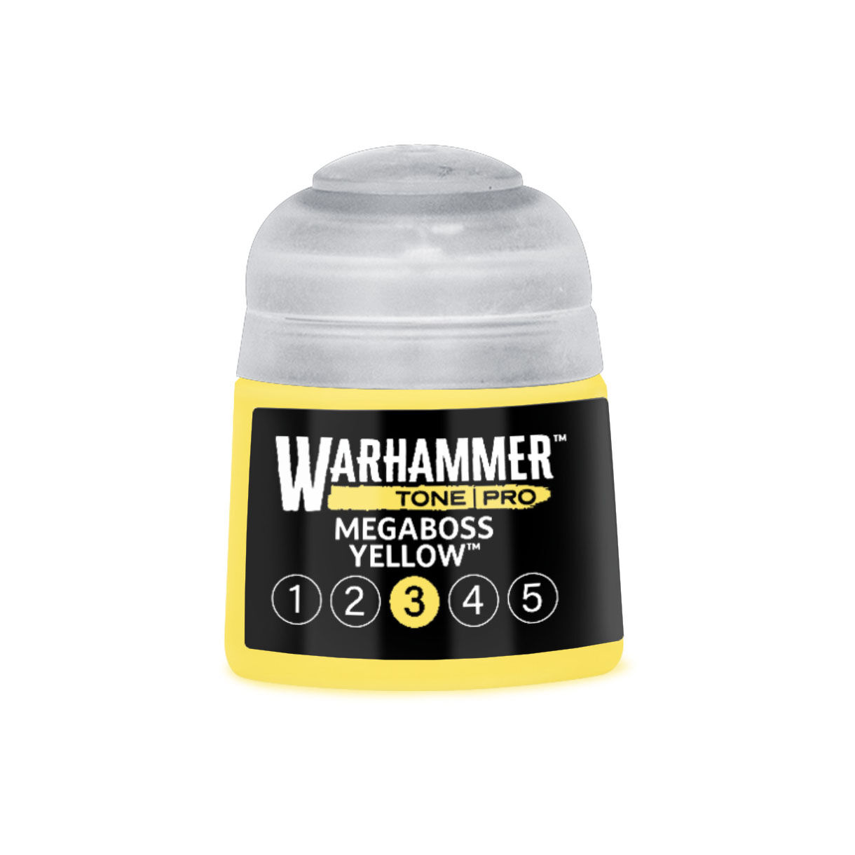 20-203 Warhammer Tone Pro 12ml Paint Pot: Megaboss Yellow 3 