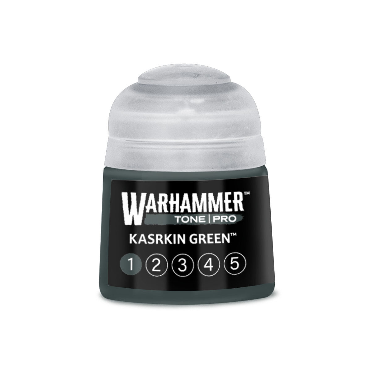 20-261 Warhammer Tone Pro 12ml Paint Pot: Kasrkin Green 1 