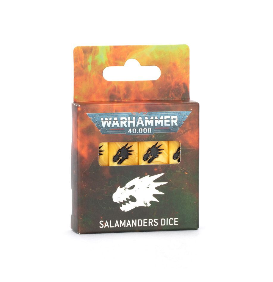 55-63 Warhammer 40000: Salamanders Dice