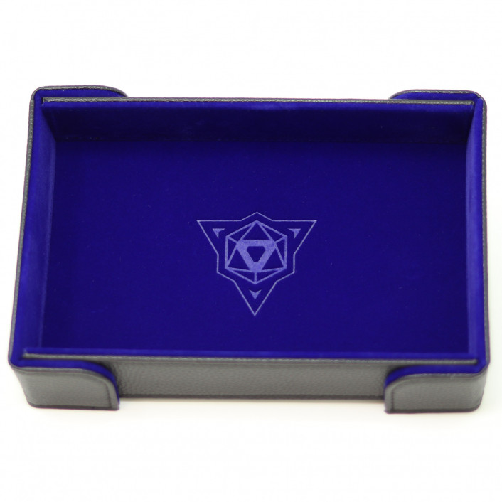 Die Hard Folding Rectangle Dice Tray: Blue Velvet (Magnetic Clasp)