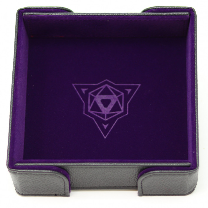 Die Hard Folding Square Dice Tray: Purple Velvet