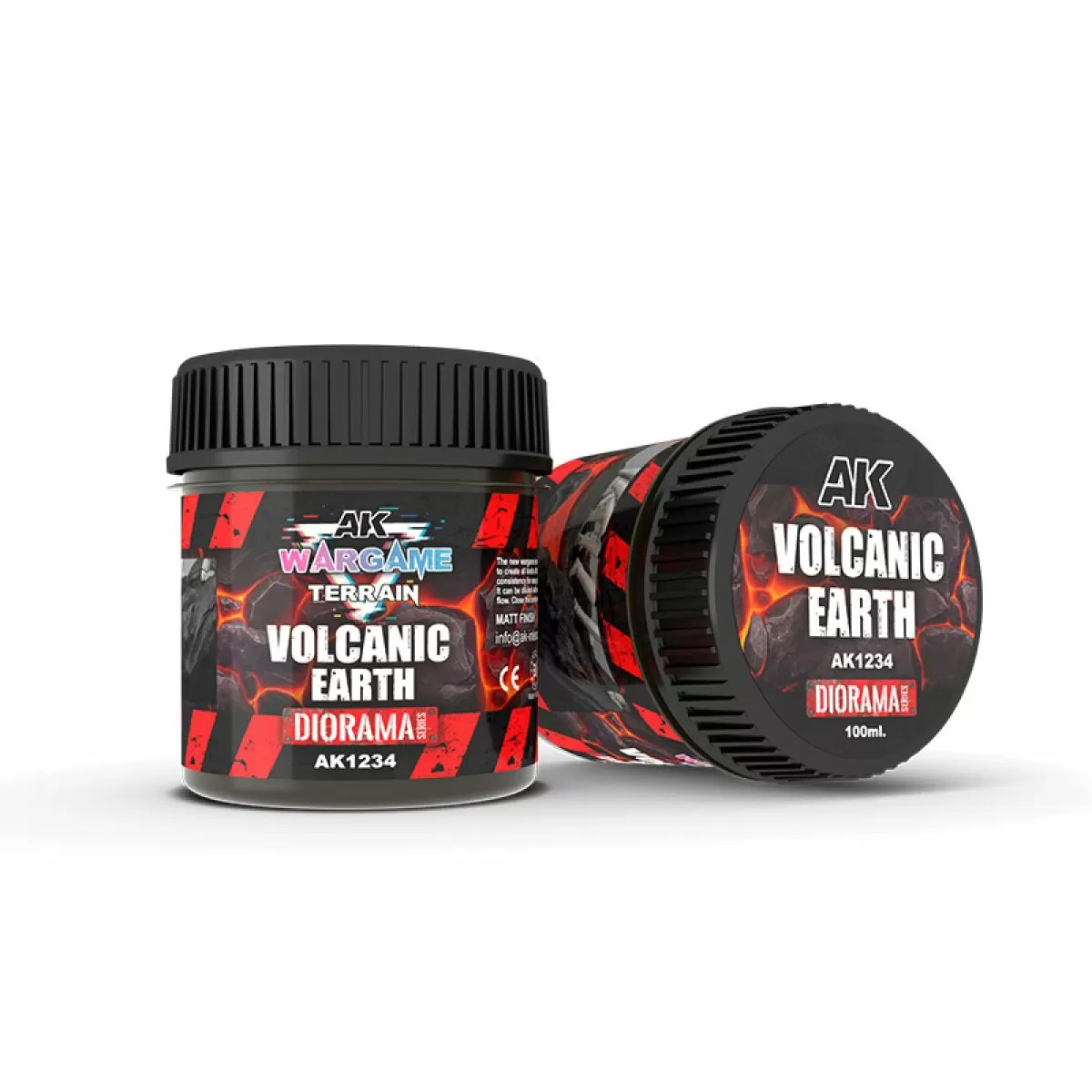 AK-Interactive: Diorama - Terrains - Volcanic Earth 100 ml.