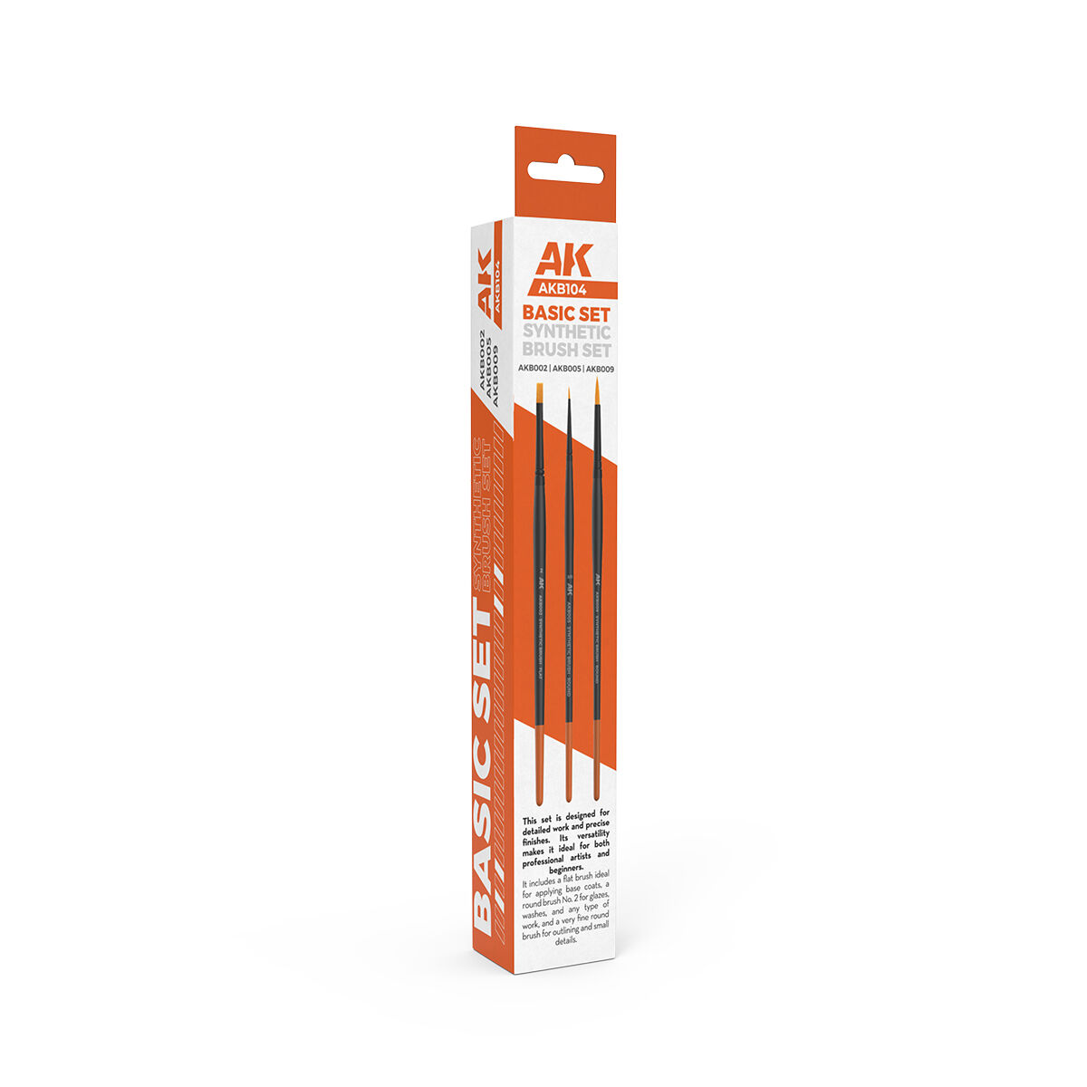 AK-Interactive: Tools: : Basic Brushes Set (3 brushes)