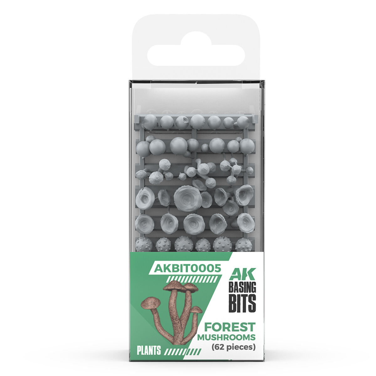 Basing Bits - Forest Mushrooms (63 Pieces)