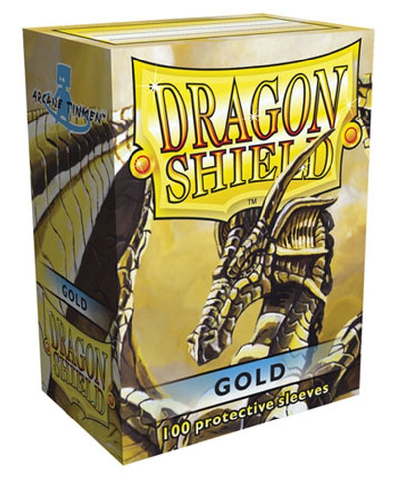 Dragon Shield Sleeves: 100 Box - Gold