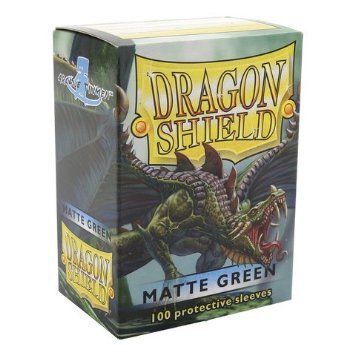 Dragon Shield Sleeves: 100 Box - Matte Green 