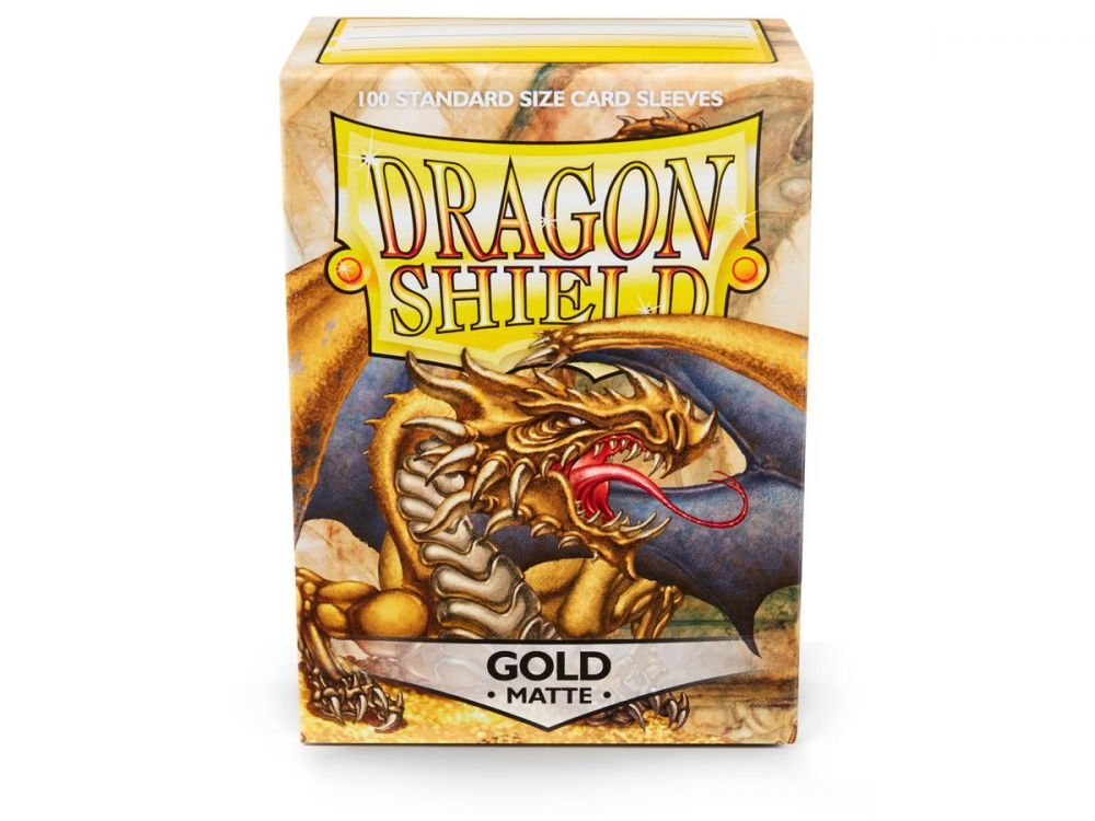 Dragon Shield Sleeves: 100 Box - Matte Gold