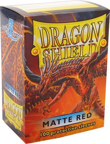 Dragon Shield Sleeves: 100 Box - Matte Red