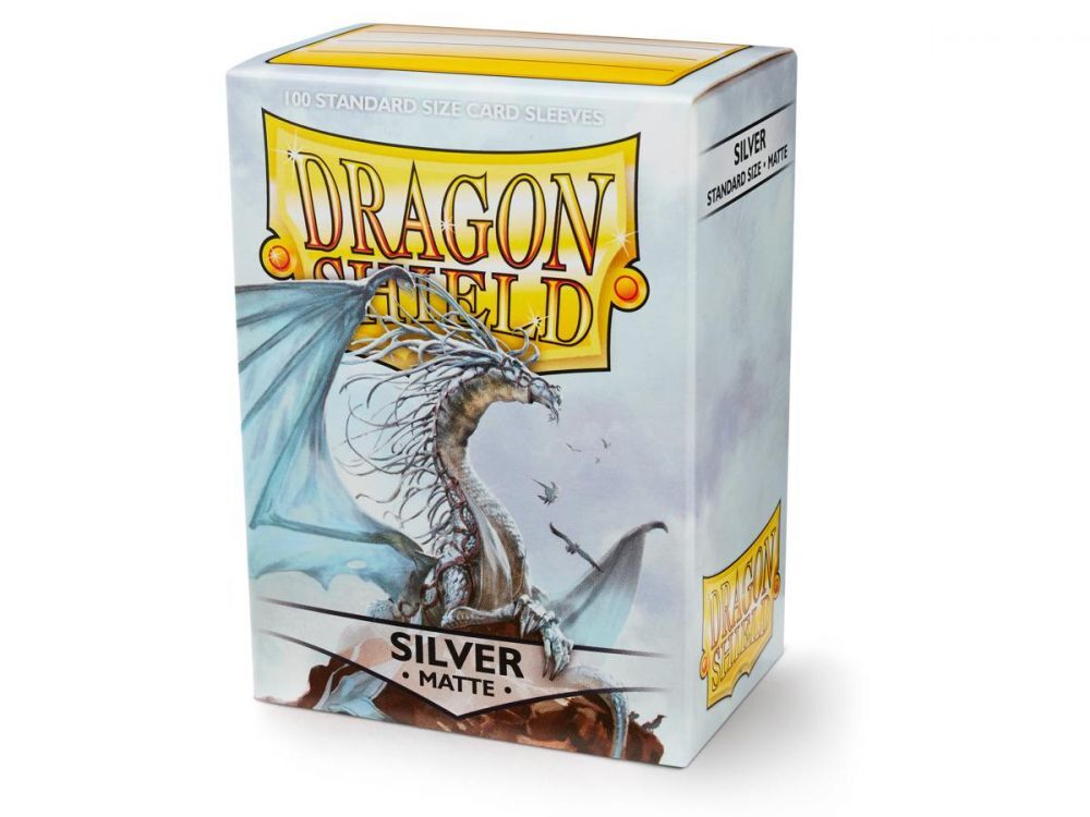 Dragon Shield Sleeves: 100 Box - Matte Silver