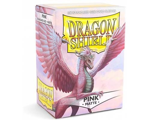 Dragon Shield Sleeves: 100 Box - Matte Pink