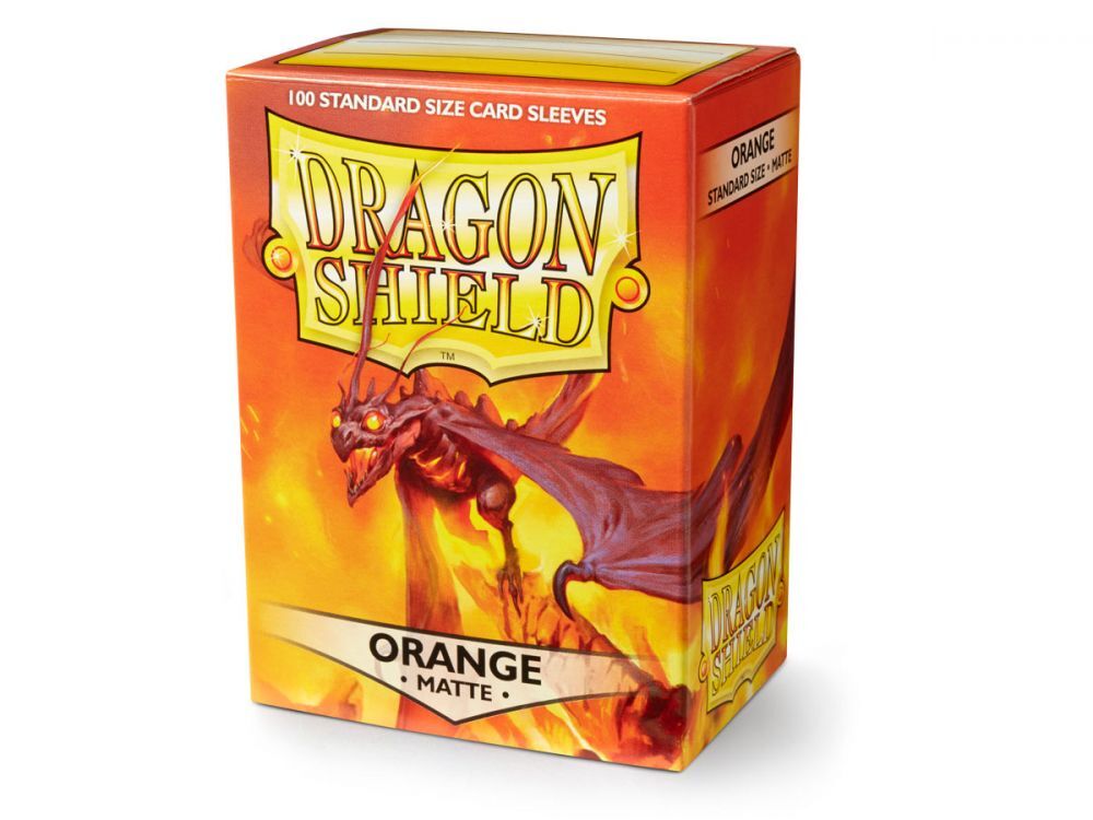 Dragon Shield Sleeves: 100 Box - Matte Orange
