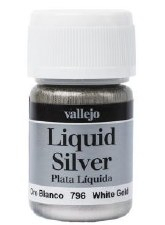 Model Colour Metallic Liquid White Gold (Alcohol Base) 35 ml