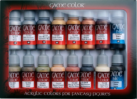 Game Colour Leather & Metal 16 Colour Set