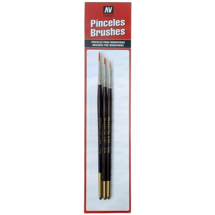Detail Brush Set (Sizes 4/0, 3/0 and 2/0)