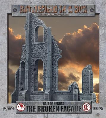 Battlefield in a Box: BB525 Gothic Battlefields - Hall of Heroes Broken Facade - 30mm (2 pc)