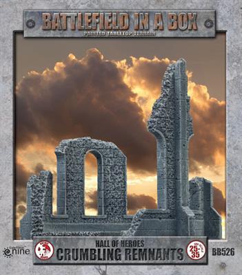 Battlefield in a Box: BB526 Gothic Battlefields - Hall of Heroes Crumbling Remants - 30mm (2 pc)