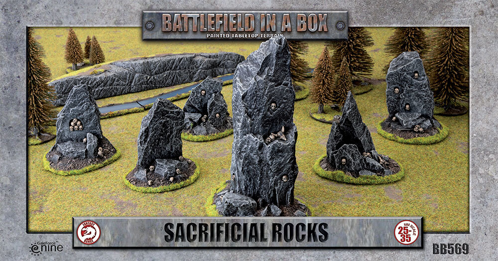 Battlefield in a Box: BB569 Sacrificial Rocks (30mm)