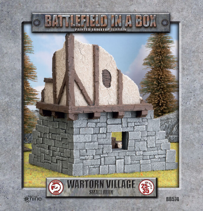 Battlefield in a Box: Wartorn Village - Small Ruin (30mm)