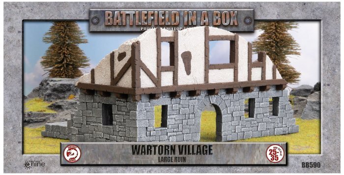 Battlefield in a Box: Wartorn Village - Large Ruin (30mm)