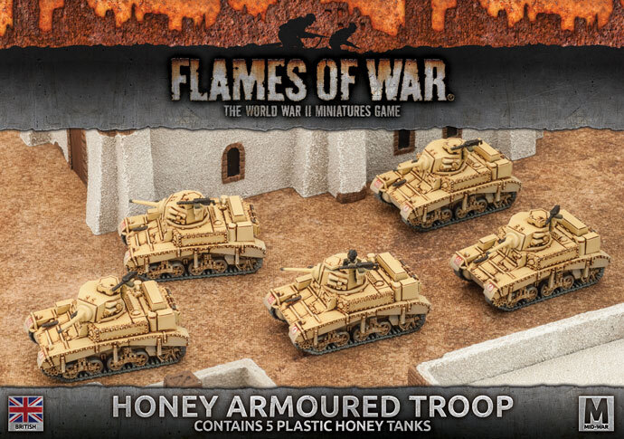 Flames of War: British: Honey Armoured Troop (Plastic)