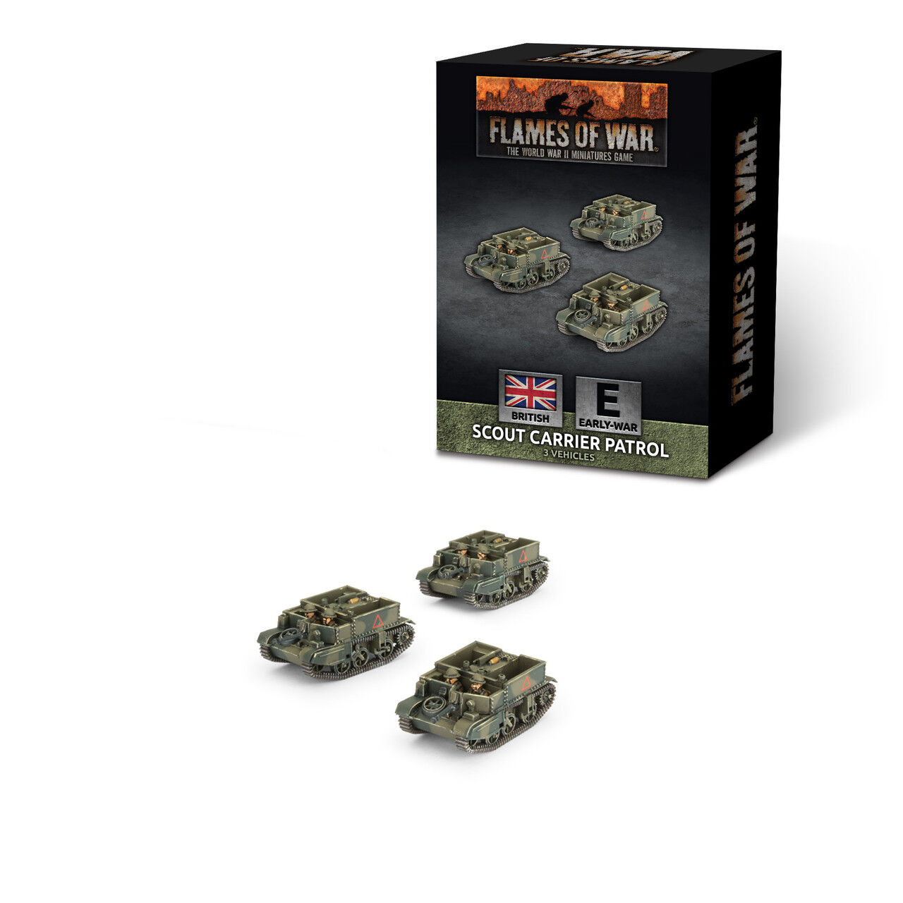 Flames of War: British: Scout Carrier Platoon (x3 plastic)