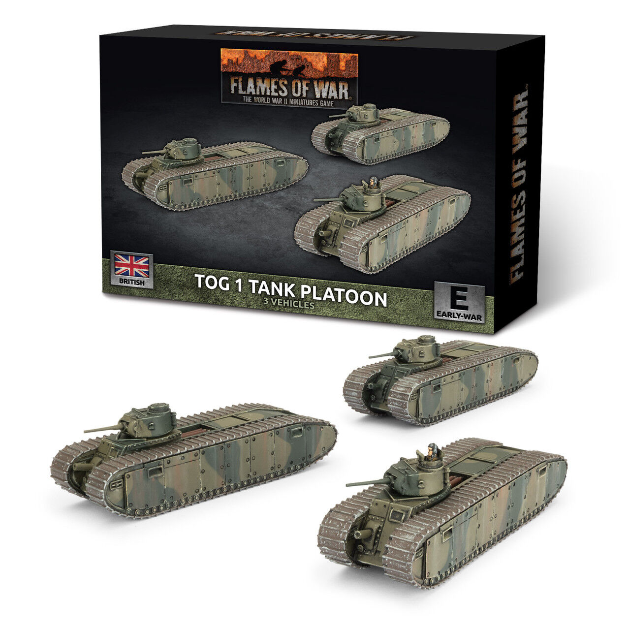 Flames of War: British: TOG I Tank Platoon (x3)