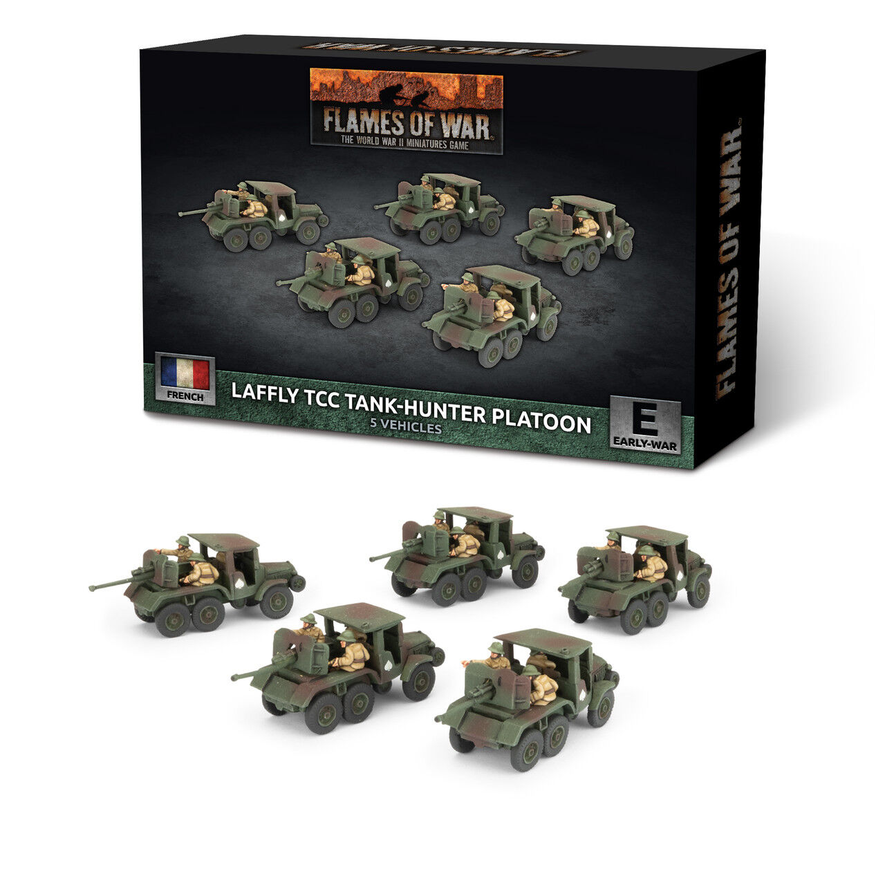 Flames of War: French: Laffly W15 TCC SP Tank-Hunter Platoon (x5)