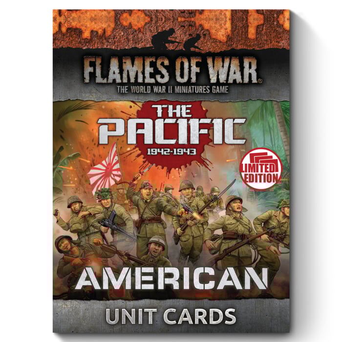 Flames of War: The Pacific: American Unit Cards