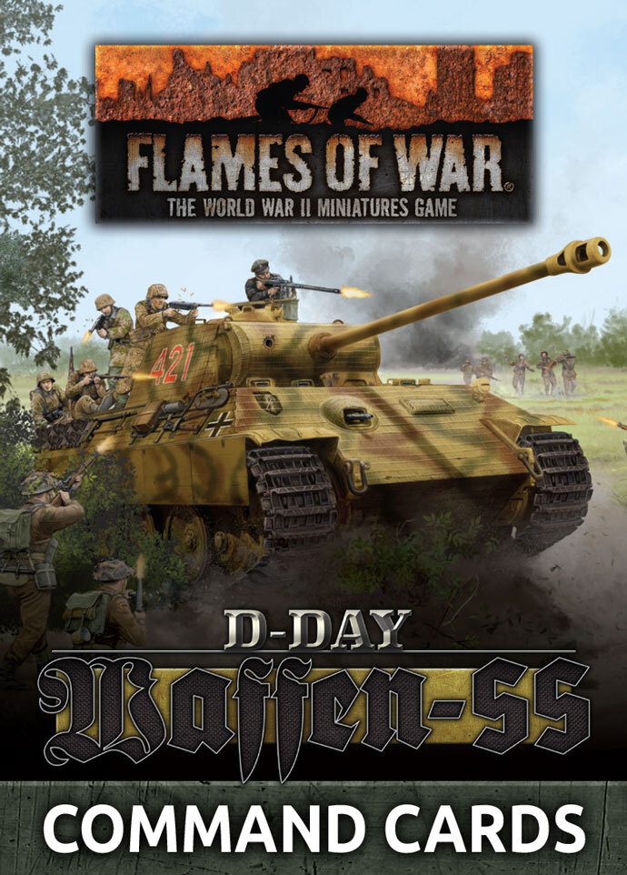 Flames of War: D-Day Waffen-SS Command Cards